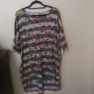 Lularoe Irma Navy Blue, Off Tunic XL